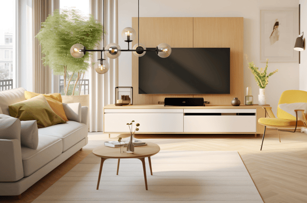 SIENA SORT LOFTLAMPE 6 FLAD HONEY E14 LANGE ARME