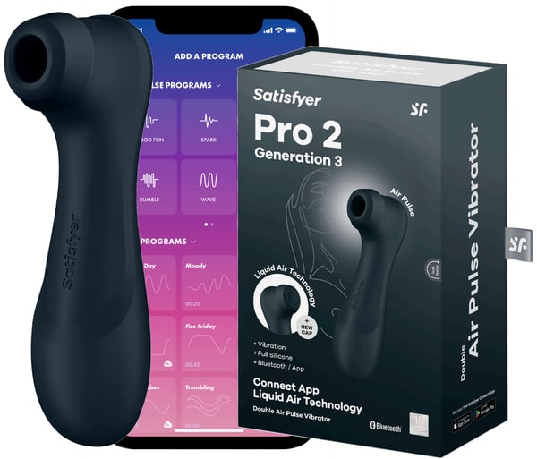 Satisfyer - Klitoriksen stimulaattori PRO 2 sukupolvi 3 (musta) Satisfyer - Klitoriksen stimulaattori PRO 2 sukupolvi 3 (musta)