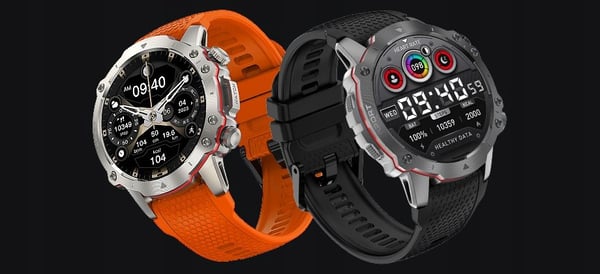 Kiano Watch Sport smartklocka svart herr med samtal och meny 2 armband ingår