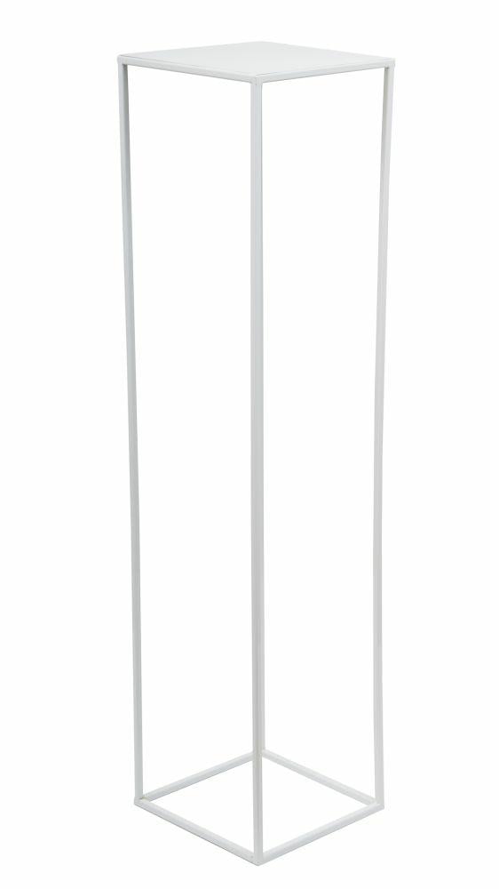 Vit modernt stående blomsterställ 100 cm