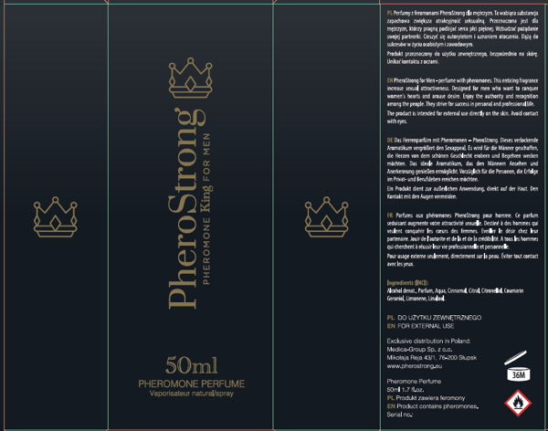 PheroStrong feromooni King miehille - 50 ml