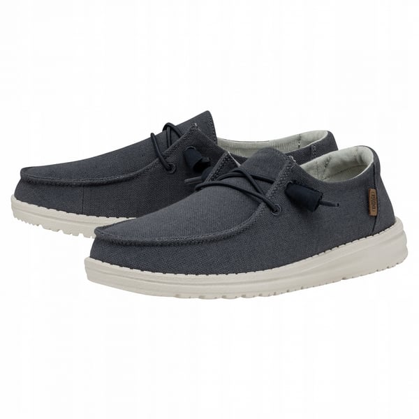 HeyDude Wendy chambray damesko marineblå hvid 37