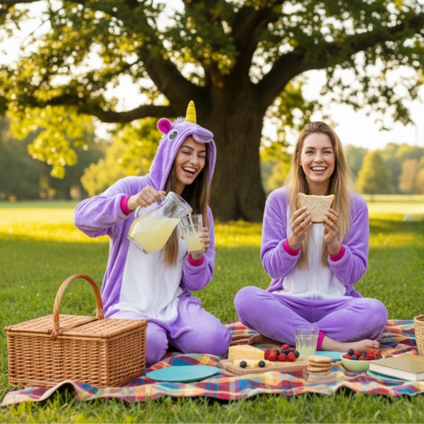 Onesie kigurumi kostume - enhjørning Onesie kigurumi kostume - enhjørning
