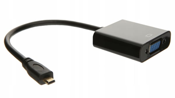 Micro HDMI til VGA ADAPTER DSUB KONVERTER + LYD