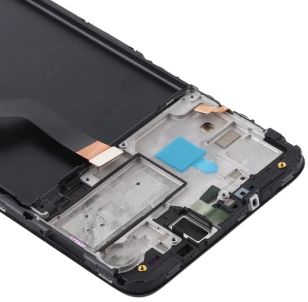 Alkuperäinen Samsung SM-A105 Galaxy A10 LCD-näyttö + kosketusnäyttö (IPS) musta kehys