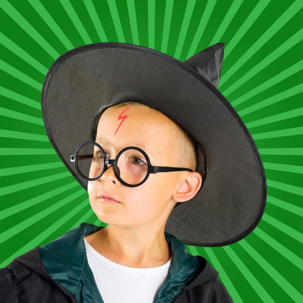 Harry Potter -asu karnevaalipallolasisauva 134-140 naamioviita Harry Potter -asu karnevaalipallolasisauva 134-140 naamioviita