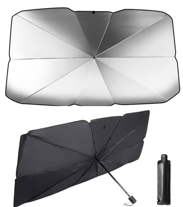 Kylande solskyddsmatta för bilvindruta
