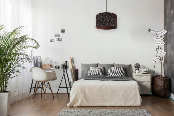 HÆNGELAMPE, LOFTKRONE, LAMPESKÆRM, KOBBERMØNSTER