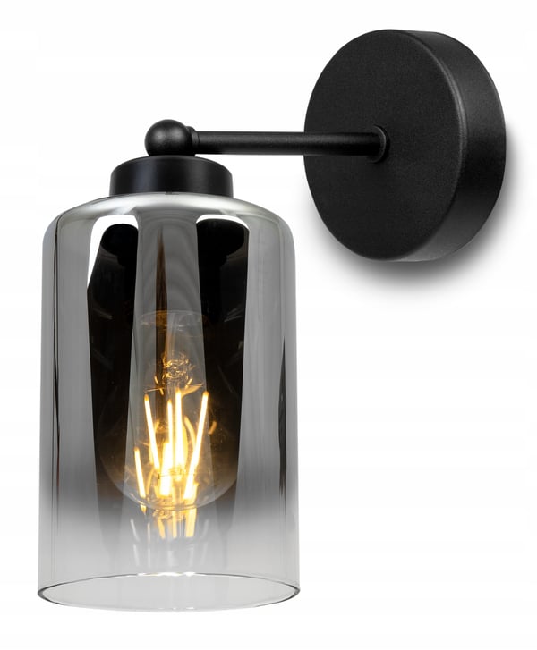 UNIK KNKIET-LAMPE, ELEGANT GLASSKÆRM