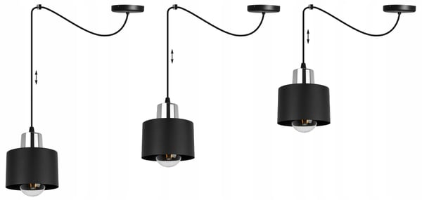MODERNI KATTOVALAISIN MUSTA LED-VALAISIN
