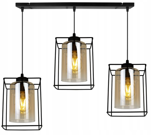 MODERNE ELEGANT HÆNGELAMPE MED GLASSKÆRM