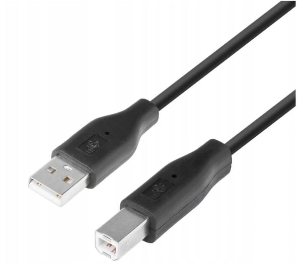 Lanberg AM-BM USB 2.0-kabel 1,8 m svart