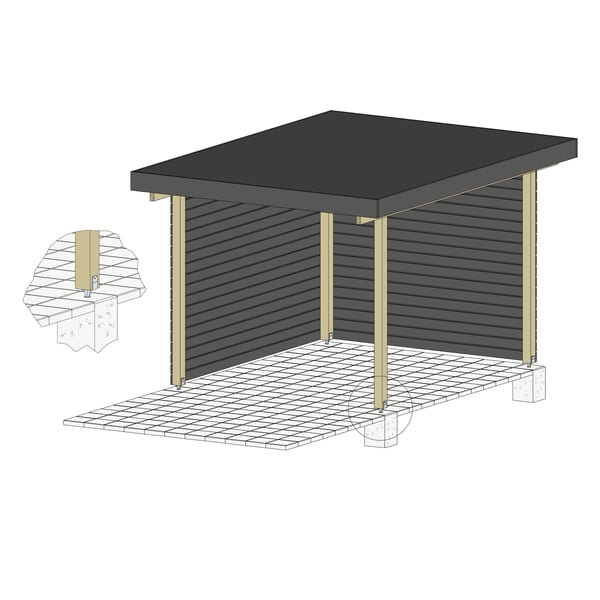 PBWS100Z stangbase 100x40x72x200x22x3mm