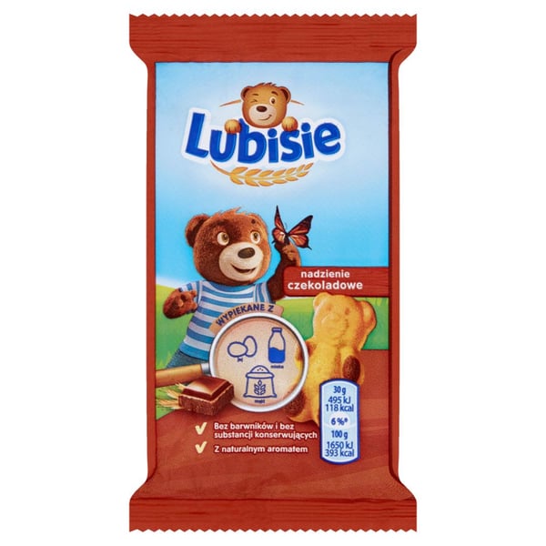 Lubisie-suklaatäytteinen sokerikakku 30 g Lubisie-suklaatäytteinen sokerikakku 30 g