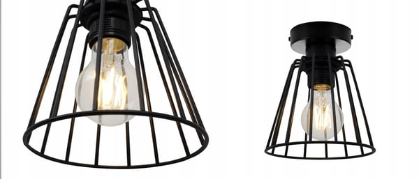 LOFT TAKSLAMPA WIRAK EDISON RETRO LED