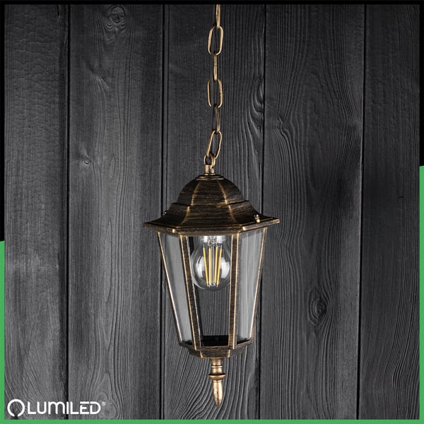 Utomhusträdgårdshänglampa E27 LYKTA Patina BELLIS LUMILED