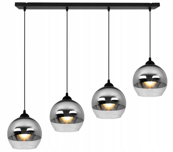 ELEGANT HÆNGELAMPE, GLASLAMPE, KROM LED