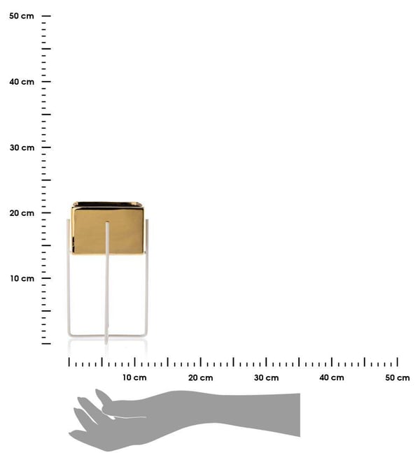 Mizu Guldhvid Urtepotte 21 cm