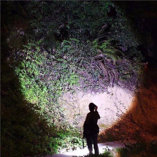 KRAFTIG GENOPLADELIG LED Lommelygte SPOTLIGHT