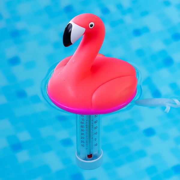Flamingo termometer flydende til pool jacuzzi spa pool flyder 2 skalaer