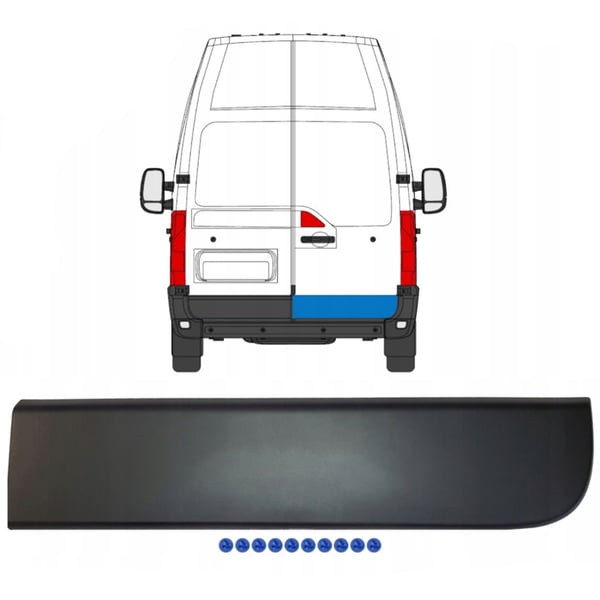 Renault Master III 2010- Oikean takaoven koristelista