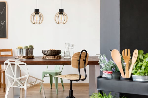 MODERNI PUINEN LED-KATTOVALAISIN