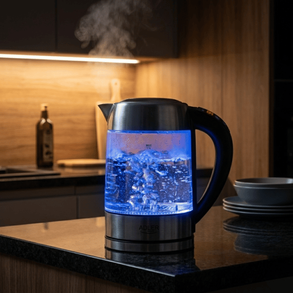 AD 1247 lasinkeitin 1,7 L lämpötilan säätöominaisuudella