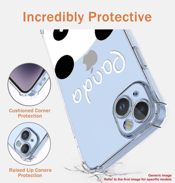 Etui til Xiaomi 13 Pro med gennemsigtig pandabjørn