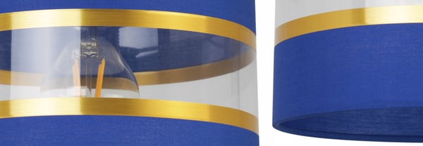 NATBORDLAMPE, ELEGANT GYLDET LAMPESKÆRM, 20 CM