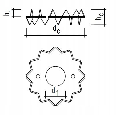 Bulldog kaksipuolinen rengas 50x17x1mm