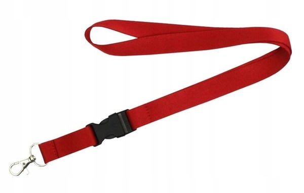 Lanyard röd halsrem för telefon, nycklar och dokument