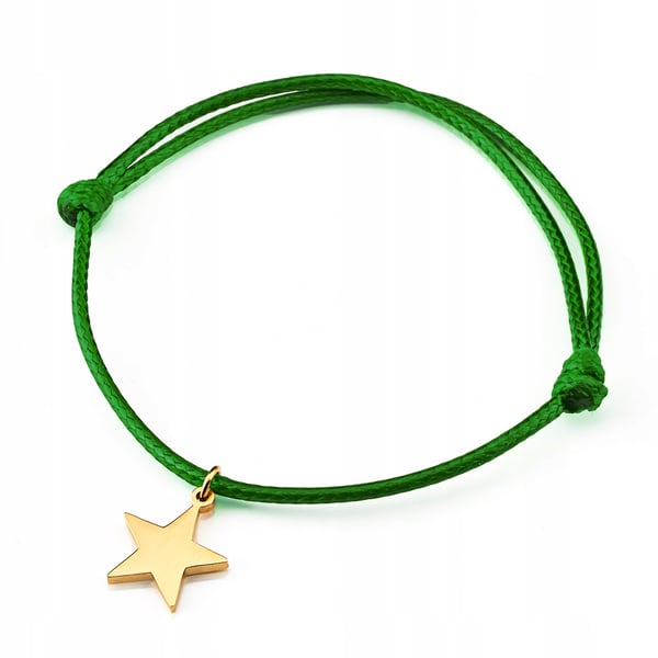 BBST-G grønt snørearmband med SISI-vedhæng BBST-G grønt snørearmband med SISI-vedhæng