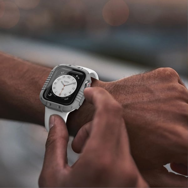 Apple Watch 4/5/6/SE 44mm Urkasse, Forstærket Matgrå