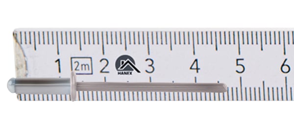 Avoimet alumiininaulat 4x12mm RAL 9007