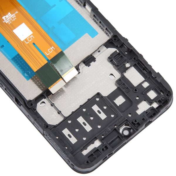 Original Samsung Galaxy A14 SM-A145 4G LCD-skærm + touchskærm (renoveret) sort ramme