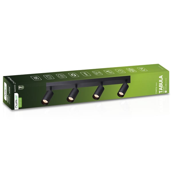 Loftlampe SPOT TUBA Reflektor Halogenarmatur 4x GU10 TABULA LUMILED
