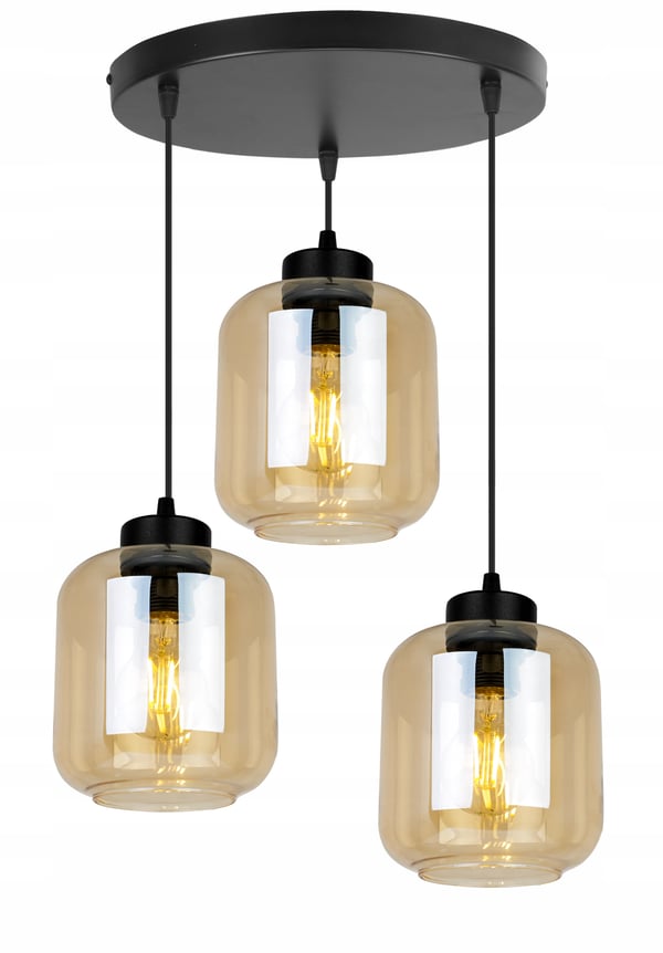 MODERNE ELEGANT HÆNGELAMPE MED GLASSKÆRM