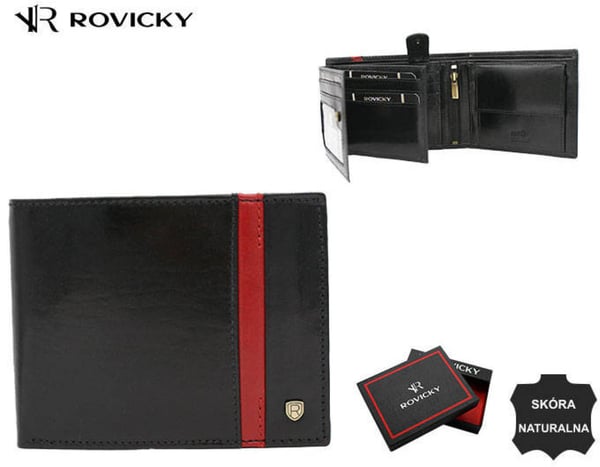 Suuri miesten lompakko luonnonnahasta - Rovicky