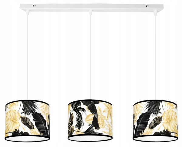 Lofthængende lampe, lampeskærm, gyldne blomster, LED