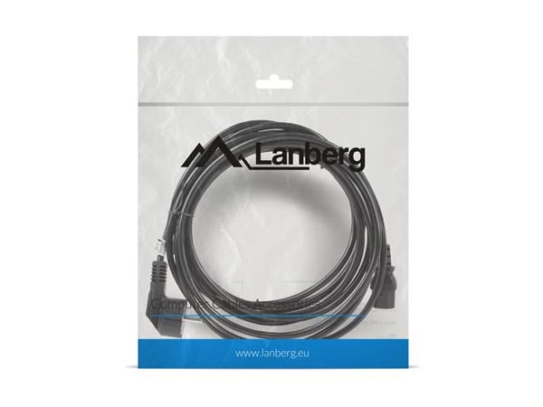 Lanberg CEE 7/7 -> IEC 320 C13 3m VDE-strömkabel svart