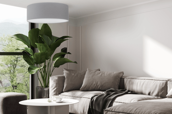GAJA PLEXI TAKLAMPA GRÅ 40CM E27