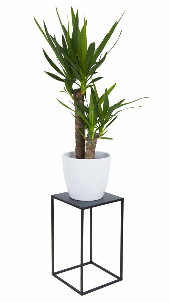 Modernt stående blomsterställ 40 cm svart
