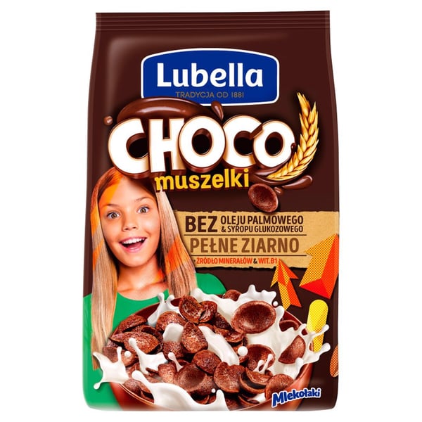 Lubella Choco Shells Suklaanmakuisia muroja 500 g
