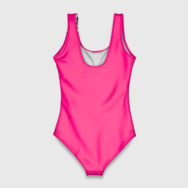 Badedragt, neon monokini, åben ryg, MM Badedragt, neon monokini, åben ryg, MM
