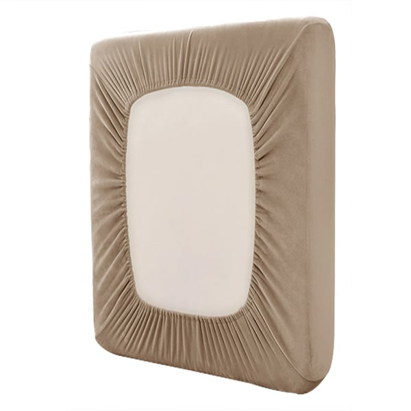 Samettinen lepotuolin, sohvan, kulmasohvan päällinen, beige, cappuccino