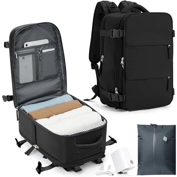 Handbagageryggsäck svart