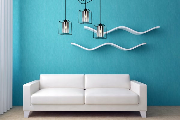 MODERNE ELEGANT HÆNGELAMPE MED GLASSKÆRM