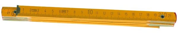 PUINEN TAITETTAVA MITTA KELTAISILLA REIÄILLÄ 1M - T 26C011