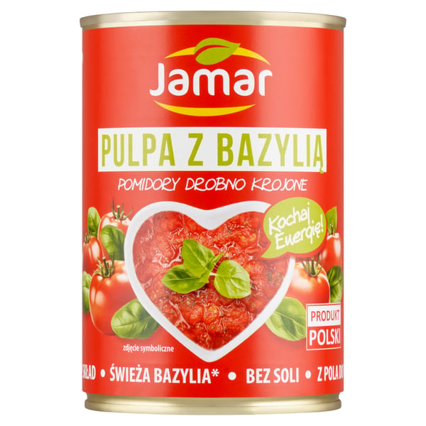 Jamar Hienonnettuja tomaatteja basilikalla 400 g