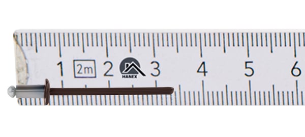 Åbne aluminiumnitter 3,2x6mm RAL8017